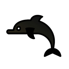 dolphin illustration is made by vector illustration. 