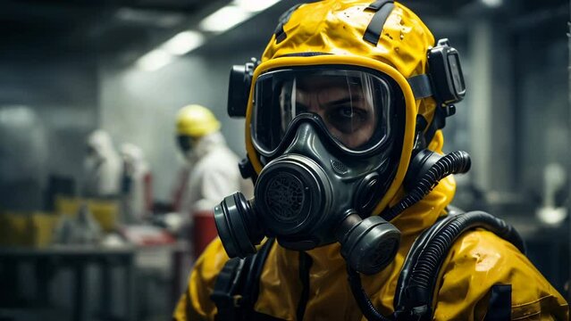 Lab accident in viral research lab ai generated