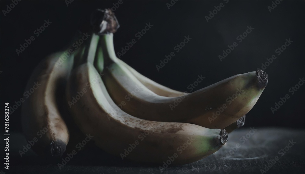 Wall mural bananas are isolated on a white background - Wall murals