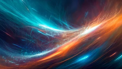 Rolgordijnen abstract futuristic technology background colored background abstract background © Makayla