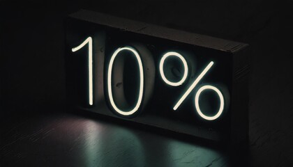 10 percent off neon discount light signs on