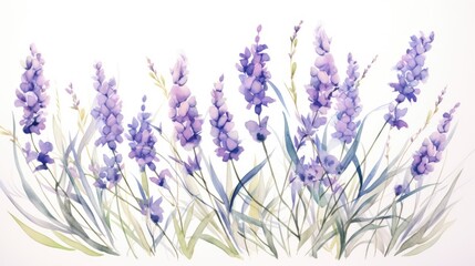 Fototapeta premium lavender flowers isolated on white