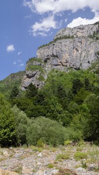monte pedido natural park in aragon spain in vertical