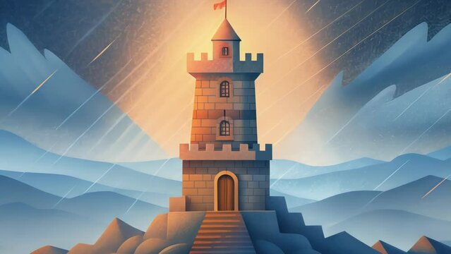 The Strong Tower In the book of Proverbs God is described as a strong tower a place of refuge and safety for those in need. This image conveys