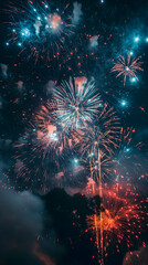 Spectacular Firework Display Captured in a Single Dazzling Image