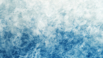 smokey white fuzzy texture on blue - obrazy, fototapety, plakaty