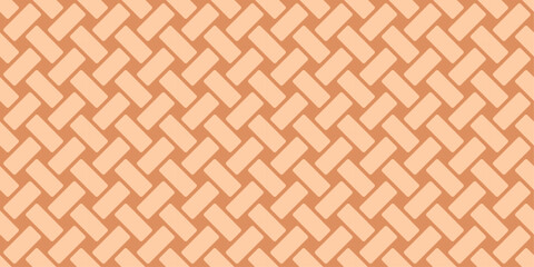 vector seamless pattern brown basketweave repeated basket weave repeating brown interlace texture background braiding hatch cross