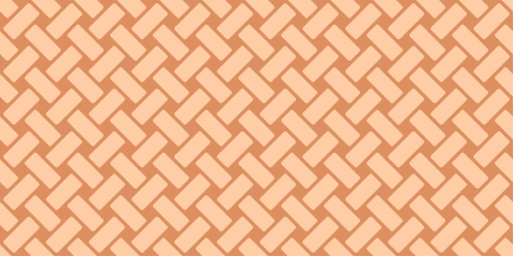 vector seamless pattern brown basketweave repeated basket weave repeating brown interlace texture background braiding hatch cross