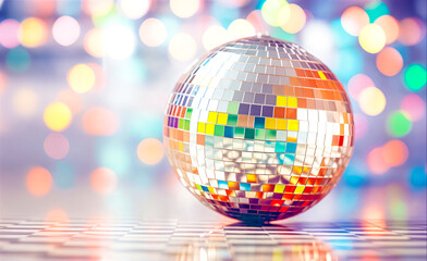 Disco Ball and Party Lights Setting the Mood. Party and Celebration. Music and Dance Focus.