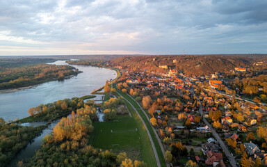 View of Kazimierz Dolny on the Vistula River 
