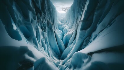 Glacier in polar area