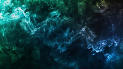 Fototapeta premium Colorful smoke swirl in dim space