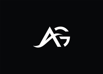 AG logo design creative logo design and modern logo