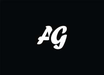 AG logo design creative logo design and modern logo