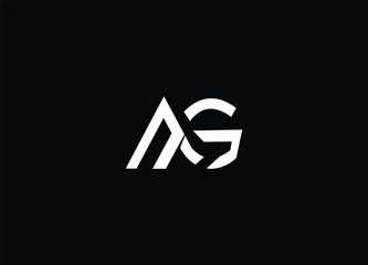 AG logo design creative logo design and modern logo