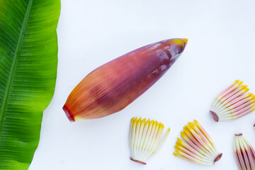 Blossom of banana tree, Banana flower