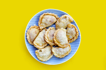 Mini curry puff. Thai dessert