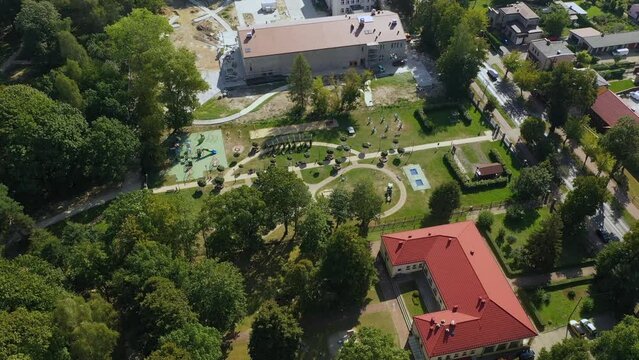 Playground Konskie Plac Zabaw Aerial View Poland