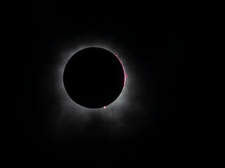 Total solar eclipse on April 8, 2024 in Texas, United States. - 781659622