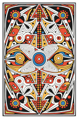 Aboriginal Inspired pattern design, Textile patterns, home decor, wallpaper, geometric patterns
