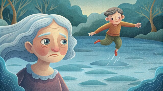 The Elderly Woman An elderly woman is often disregarded and ignored by society seen as frail and helpless. But when a young child falls into a