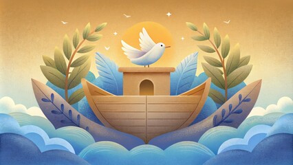 Just as the olive branch is a symbol of peace and restoration the doves return to Noah symbolizes the promise of Gods love and mercy bringing