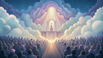 During our churchs worship service a thick cloud suddenly descended upon the sanctuary. It was so tangible you could almost touch it. As we