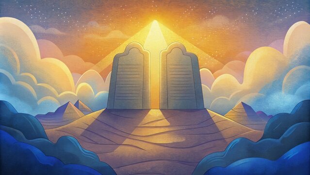 The tablets of the Ten Commandments inscribed with the words of God were a tangible representation of Moses role as Gods chosen messenger and
