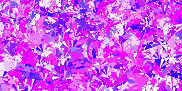 Light Purple, Pink vector backdrop with triangles, lines.