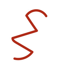 Abstracts Squiggly Lines Decor 