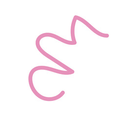 Abstracts Squiggly Lines Decor 