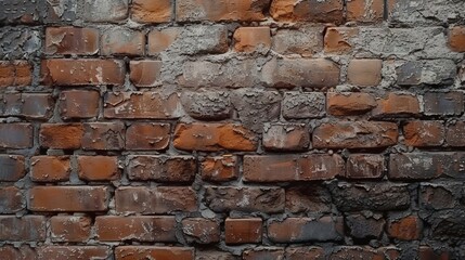 Brick wall with central fire hydrant