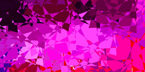 Obraz premium Light Purple, Pink vector layout with triangle forms.