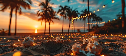 Classic Movie Night Banner Featuring Iconic Film Scenes with Copy Space for Titles, Screening Details, and Cinema Promotions