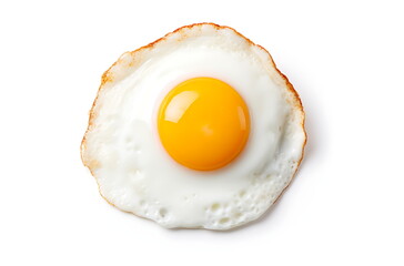 an egg fried on a plate, generative ai