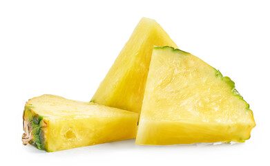 fresh juicy pineapple pieces - 781674641