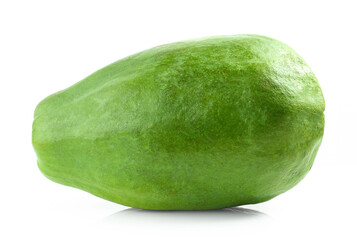 whole fresh green papaya fruit - 781674657
