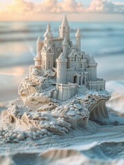 The tranquility of the beach as you unleash your inner artist, sculpting imaginative structures out of sand and creating a miniature sandy kingdom