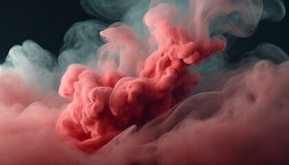 ai generative of hyper realistic of This very beautiful color makes this red smoke have a...