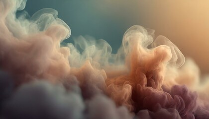 ai generative of hyper realistic of Dark colors below, pastel colors above and the background is a mixture of both, making this smoke like clouds in the world of superhero films - obrazy, fototapety, plakaty