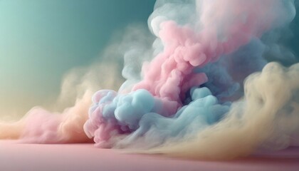 ai generative of hyper realistic of pastel colored floors, pastel blue background, and very...