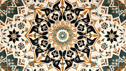 Beautiful structure of a repeating pattern in Arabic style
