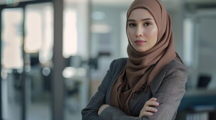 Business woman Muslim.