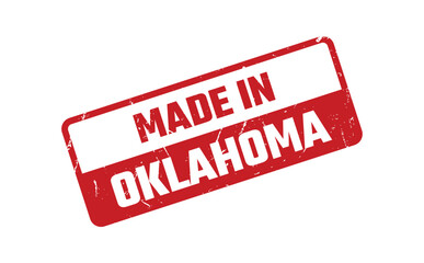 Made In Oklahoma Rubber Stamp