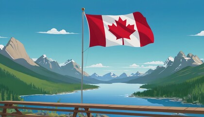 Canada Day. the flag of Canada. people are holding the flag of Canada. nature of Canada