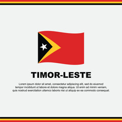 Timor Leste Flag Background Design Template. Timor Leste Independence Day Banner Social Media Post. Timor Leste Design