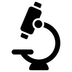 microscope icon, simple vector design