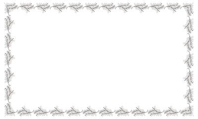 vector floral frame design template