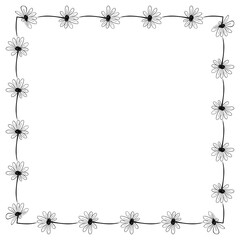 Fototapeta premium vector floral frame design template