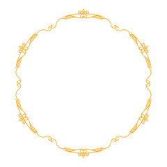 Naklejka premium vector hand drawn ornamental frame on white background